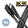 Axagon BUCM32-CF10AB SPEED+ USB-C pagarinājuma kabelis 1 m, 20 Gbps