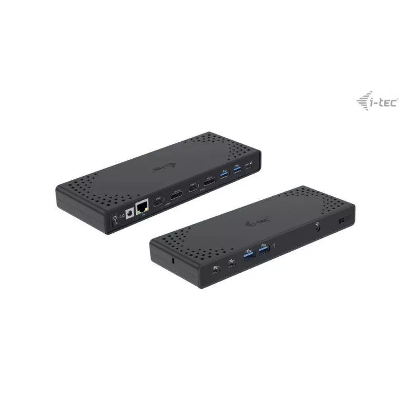 i-tec USB 3.0 / USB-C / Thunderbolt 3 Divu Displeju Dokošanas Stacija Gen2 + Barošana 100W
