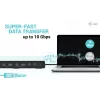 i-tec USB 3.0 / USB-C / Thunderbolt 3 Divu Displeju Dokošanas Stacija Gen2 + Barošana 100W