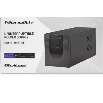 Qoltec 53777 UPS Line-Interactive 2 kVA 1200 W 4 AC ligzdas