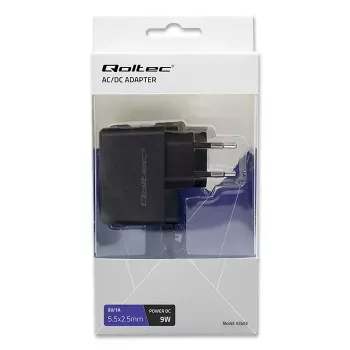 Qoltec 52403 9W sienas barošanas adapteris melns 220-240V