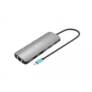 i-tec USB-C Metal Nano 2x Display Dokstacija + Power Delivery 100 W
