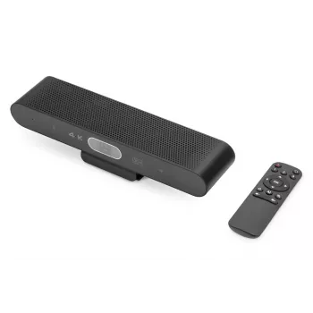 DIGITUS 4K All-in-One Video Bar Mini - videokonferenču sistēma (2x mikrofons / 1x skaļrunis)