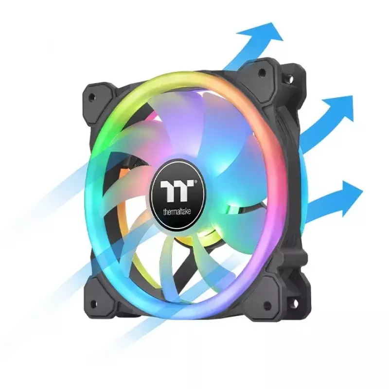 Datorsistēmas ventilators Thermaltake SWAFAN 12 RGB 12 cm Melns 500-2000 RPM