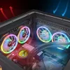 Datorsistēmas ventilators Thermaltake SWAFAN 12 RGB 12 cm Melns 500-2000 RPM