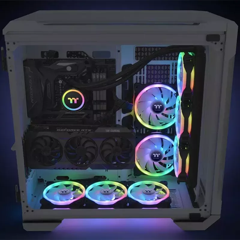 Datorsistēmas ventilators Thermaltake SWAFAN 12 RGB 12 cm Melns 500-2000 RPM
