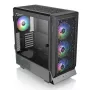 Thermaltake Ceres 500 TG ARGB Midi Tower datora korpuss, E-ATX, rūdīts stikls, 3x 140 mm priekšējie ARGB ventilatori, USB-C, melns
