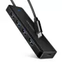 Axagon HUE-C1C 4x USB 5Gbps CEĻOJUMA centrmezgls, USB-C barošanas ieeja, 19 cm USB-C kabelis