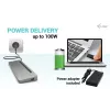 i-tec USB-C Metāla Ergonomiska 3x 4K Displeju Dokstacija ar 100 W Barošanu + Universāls Lādētājs 100 W
