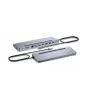 i-tec USB-C Metāla Ergonomiska 3x 4K Displeju Dokstacija ar 100 W Barošanu + Universāls Lādētājs 100 W