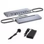 i-tec USB-C Metāla Ergonomiska 3x 4K Displeju Dokstacija ar 100 W Barošanu + Universāls Lādētājs 100 W