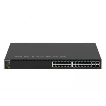 NETGEAR GSM4328-100AJS Pārvaldāms L3 Gigabit Ethernet (10/100/1000) PoE slēdzis 1U Melns