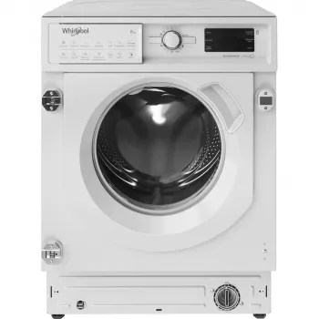 Whirlpool BI WMWG 81485 PL iebūvējamā veļas mazgājamā mašīna, priekšējā ielāde, 8 kg, 1400 apgr./min, balta