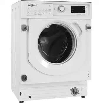 Whirlpool BI WMWG 81485 PL iebūvējamā veļas mazgājamā mašīna, priekšējā ielāde, 8 kg, 1400 apgr./min, balta