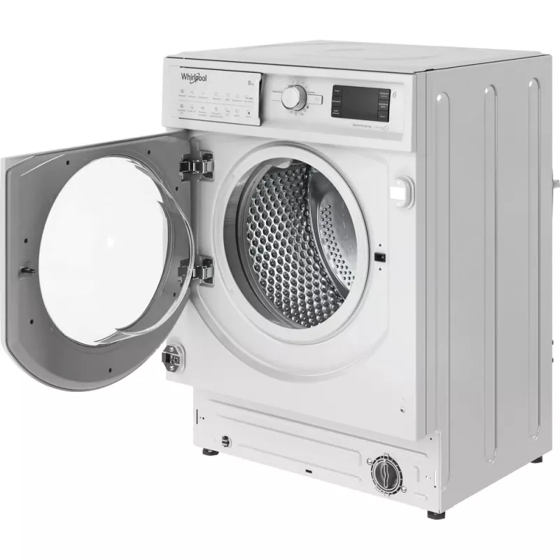 Whirlpool BI WMWG 81485 PL iebūvējamā veļas mazgājamā mašīna, priekšējā ielāde, 8 kg, 1400 apgr./min, balta