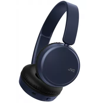 Bezvadu austiņas JVC HA-S36W-A-U — Bluetooth 5.2, 35 h darbība, iebūvēts mikrofons, zila