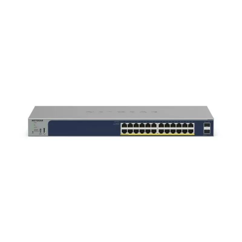 NETGEAR GS724TPv3 pārvaldāms L2 Gigabit Ethernet (10/100/1000) PoE slēdzis, pelēks