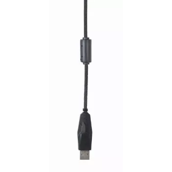 Vadu USB spēļu pele GEMBIRD MUS-UL-02 — ambidekstra, 2400 DPI, 6 pogas, melna