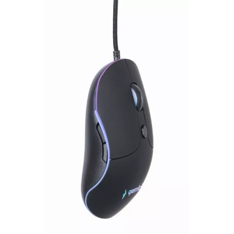 Gembird MUS-UL-02 vadu USB pele ar pamatgaismojumu, 6 pogas, melna