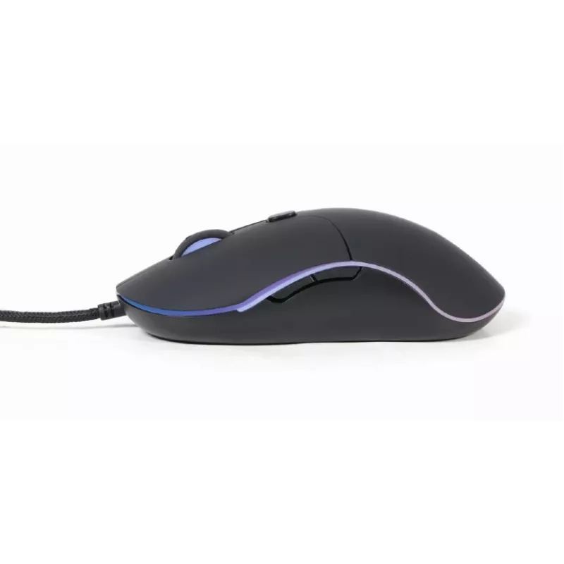 Gembird MUS-UL-02 vadu USB pele ar pamatgaismojumu, 6 pogas, melna