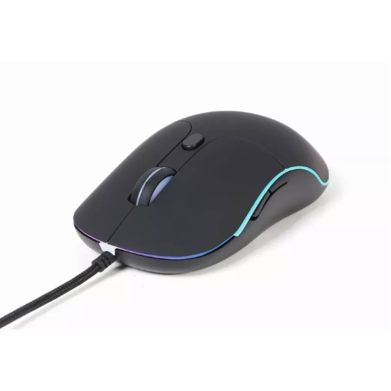 Gembird MUS-UL-02 vadu USB pele ar pamatgaismojumu, 6 pogas, melna