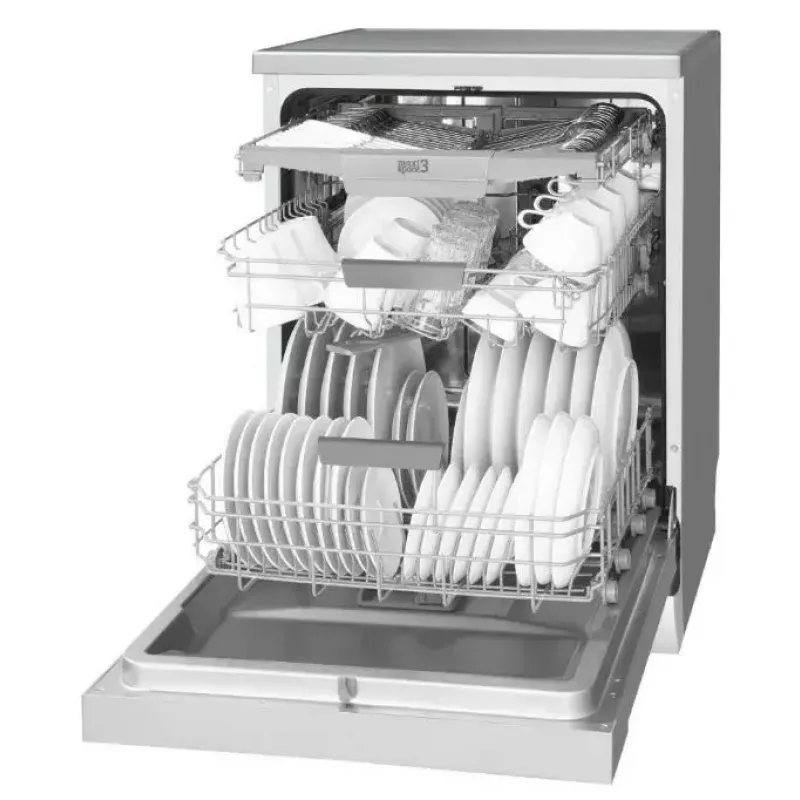 Brīvstāvoša trauku mazgājamā mašīna AMICA DFM64C7EOQIH, 14 komplekti, Inox, 47 dB, Energoklase C