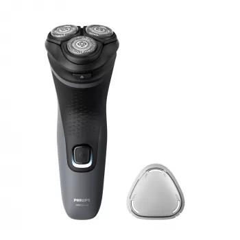 Philips Shaver 1000 Series S1142/00 Elektriskais skuveklis, rotācijas skuveklis, melns, pelēks, PowerCut asmeņu sistēma, SH30, 2 gadi, akumulators