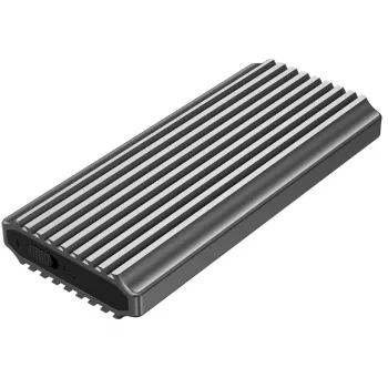 GEMBIRD EE2280-U3C-03 ārējais SSD korpuss vienam M.2 diskam, USB 3.2 Gen 2 (10 Gbit/s), USB Type-C, alumīnijs, melns