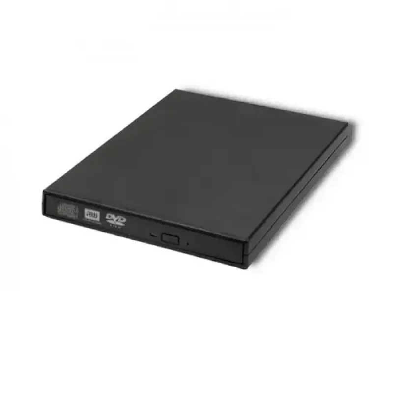 Ārējais DVD-RW optiskais diskdzinis Qoltec 51858, USB 2.0 & eSATA, paplātes ielāde, melns, 24x CD / 8x DVD