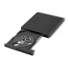 Ārējais DVD-RW optiskais diskdzinis Qoltec 51858, USB 2.0 & eSATA, paplātes ielāde, melns, 24x CD / 8x DVD