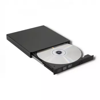 Ārējais DVD-RW optiskais diskdzinis Qoltec 51858, USB 2.0 & eSATA, paplātes ielāde, melns, 24x CD / 8x DVD