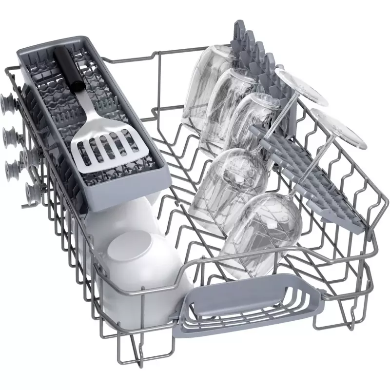 Bosch trauku mazgājamā mašīna SPS2HKW58E — Serie 2 šaurā 45 cm, 10 vietas, 46 dB, nerūsējošā tērauda vanna