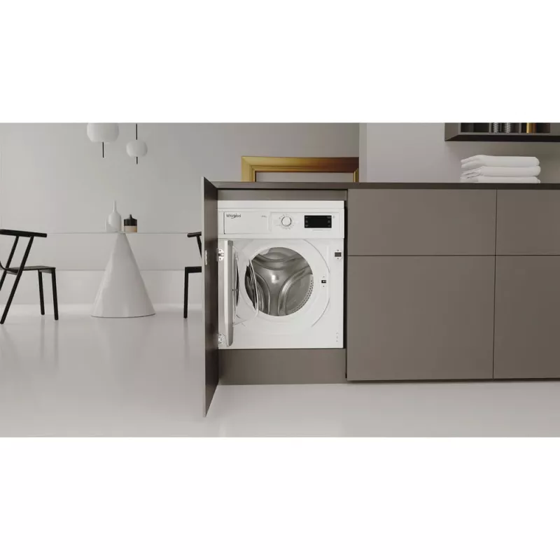 Whirlpool FreshCare BI WDWG 861485 EU iebūvējamā veļas mazgātāja-žāvētāja, 6 kg, balta