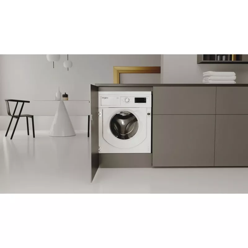 Whirlpool FreshCare BI WDWG 861485 EU iebūvējamā veļas mazgātāja-žāvētāja, 6 kg, balta