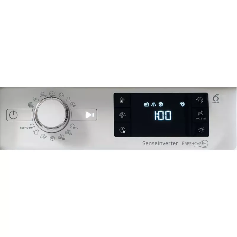 Whirlpool FreshCare BI WDWG 861485 EU iebūvējamā veļas mazgātāja-žāvētāja, 6 kg, balta