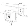 Whirlpool FreshCare BI WDWG 861485 EU iebūvējamā veļas mazgātāja-žāvētāja, 6 kg, balta