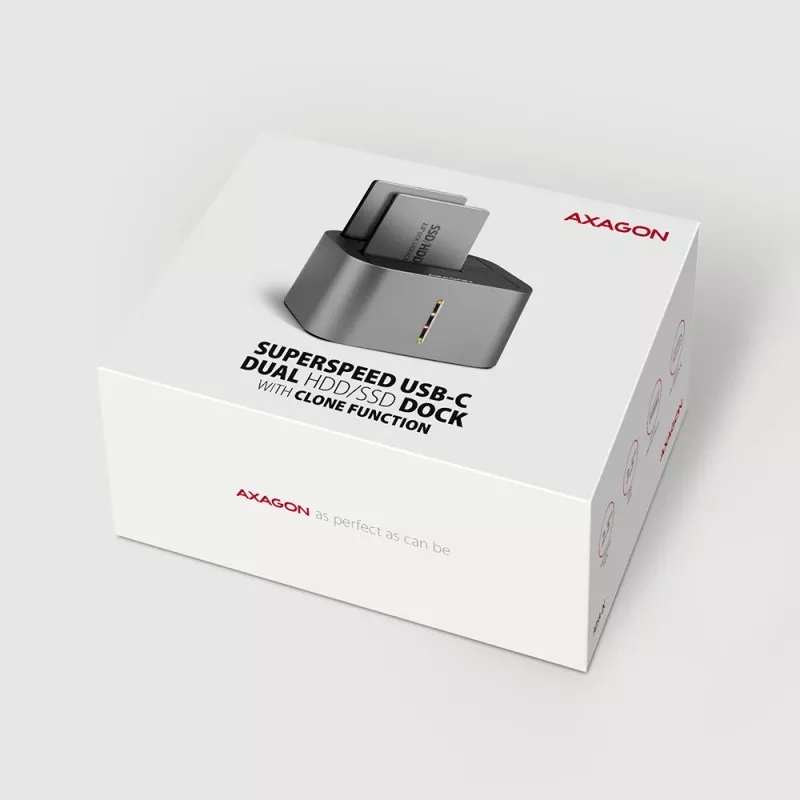 Axagon ADSA-DC SuperSpeed USB DUAL 2.5/3.5 collis HDD/SSD DUAL dokstacija