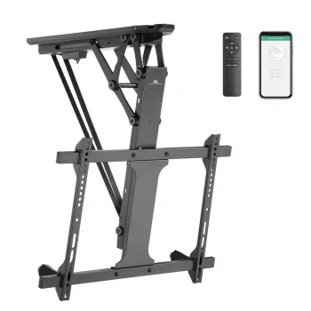Griestu TV stiprinājums MACLEAN MC-880T 32–70 collu televizoriem, max VESA 600x400, elektrisks augstuma regulējums, 35 kg