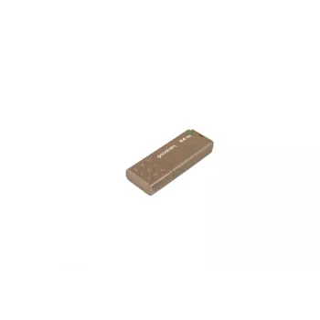USB zibatmiņa GOODRAM UME3 64 GB, USB Type-A 3.2 Gen 1, lasīšana 60 MB/s, rakstīšana 20 MB/s, brūna