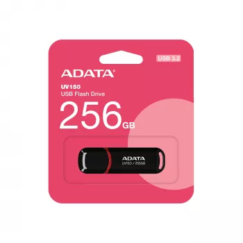 ADATA UV150 USB zibatmiņa 256 GB USB Type-A 3.2 Gen 1 (3.1 Gen 1) Melna
