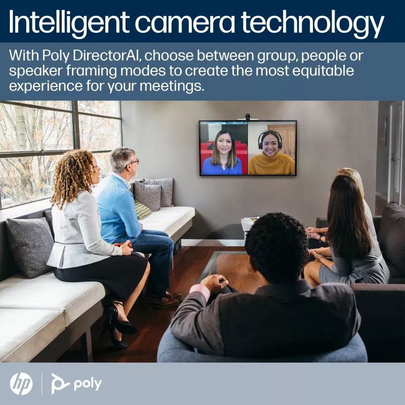 POLY Studio E70 viedkamera, 20 MP, 4K Ultra HD, balta