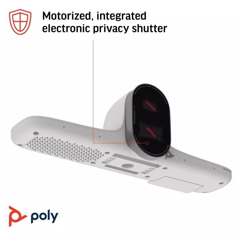 POLY Studio E70 viedkamera, 20 MP, 4K Ultra HD, balta