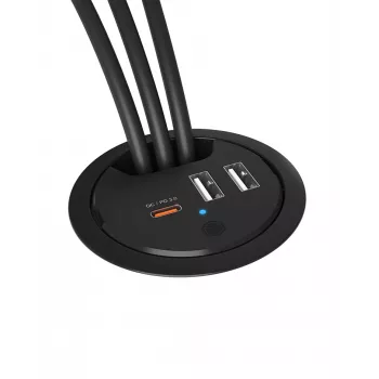 ICY BOX IB-HUB1407 Galda USB Lādētājs ar Power Delivery un Quick Charge
