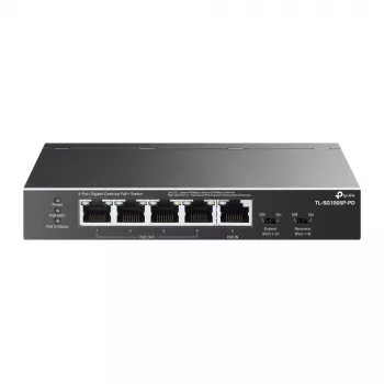 TP-Link TL-SG1005P-PD tīkla slēdzis Gigabit Ethernet (10/100/1000) Power over Ethernet (PoE) Melns