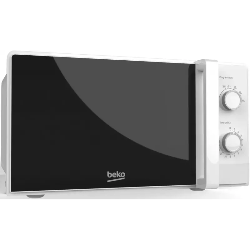 Mikroviļņu krāsns BEKO MOC20100WFB — 700 W, 20 L, 245 mm pagrieziena galds, balta