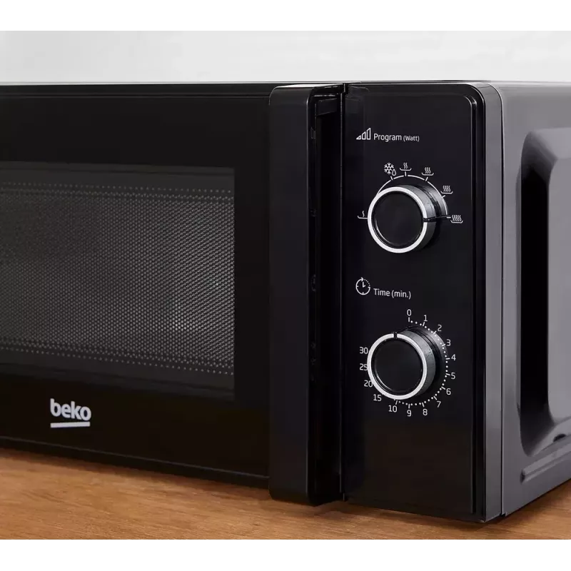 Mikroviļņu krāsns BEKO MOC20100WFB — 700 W, 20 L, 245 mm pagrieziena galds, balta