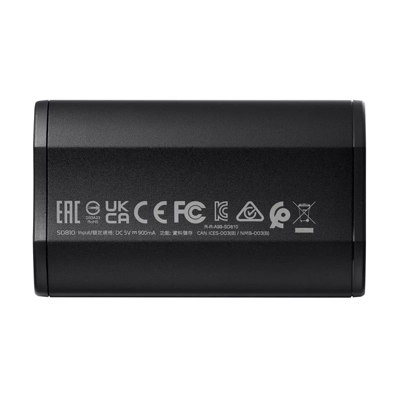 ADATA SD810 4 TB USB Type-C USB 3.2 Gen 2x2 Melns ārējais SSD disks