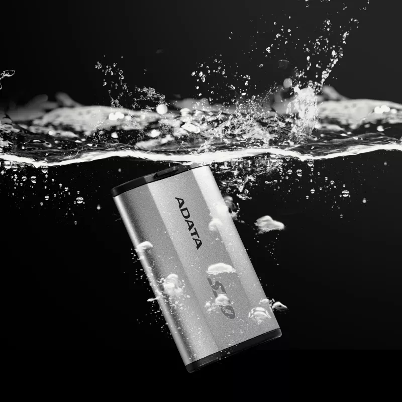 Ārējais SSD ADATA SD810 4TB, USB Type-C, USB 3.2 Gen 2x2, 2000 MB/s lasīšana/rakstīšana, IP68 alumīnija korpuss