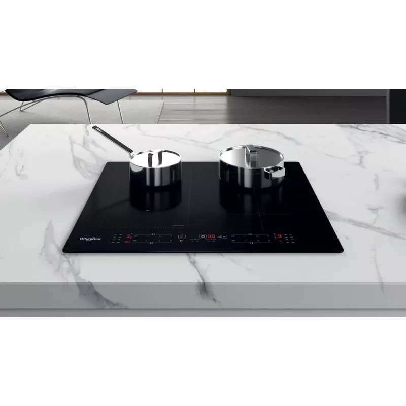 Whirlpool WL B3360 NE Black Iebūvējamā 59 cm Indukcijas Plīts 4 Zonas