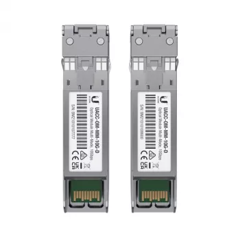 UBIQUITI UACC-OM-MM-10G-D-2 tīkla optiskais modulis, 10 Gbit/s, multimode 850 nm, LC, 2 iepakojumā